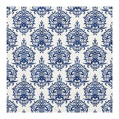 Blue And White Ornament Damask Vintage Banner And Sign 3  X 3  by ConteMonfrey