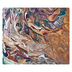 Abstract Ammonite I Double Sided Flano Blanket (small)  by kaleidomarblingart