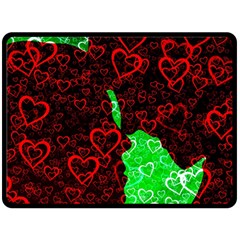 Few Love Heart Hearts Romance Fleece Blanket (large) 