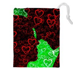 Few Love Heart Hearts Romance Drawstring Pouch (5xl) by Wegoenart