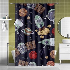 Hand-drawn-pattern-space-elements-collection Shower Curtain 48  X 72  (small) 