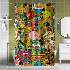 Cartoon Wallpapers Shower Curtain 48  X 72  (small) 