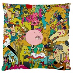 Cartoon Wallpapers Large Cushion Case (two Sides)