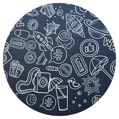 Internet Planet Drink Computer Round Trivet by Wegoenart