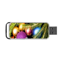 Background Of Christmas Decoration Portable Usb Flash (one Side) by artworkshop