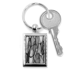 Abstract-black White (1) Key Chain (rectangle) by nateshop