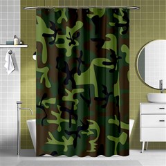 Camouflage-1 Shower Curtain 48  X 72  (small)  by nateshop