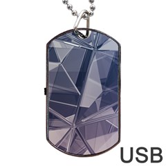 Background Abstract Minimal Dog Tag Usb Flash (one Side) by danenraven