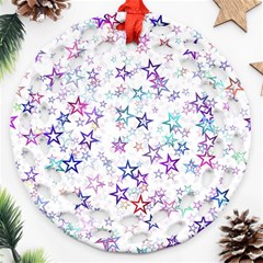 Christmasstars Ornament (round Filigree) by kyorashop23