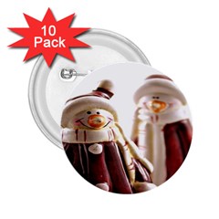 Christmas Figures 11 2 25  Buttons (10 Pack) 