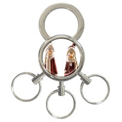 Christmas Figures 3-ring Key Chain by artworkshop