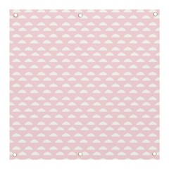 Little Clouds Pattern Pink Banner And Sign 3  X 3 