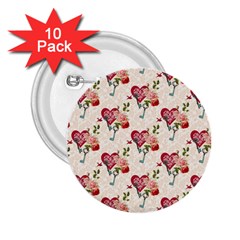 Key To The Heart 2 25  Buttons (10 Pack)  by ConteMonfrey