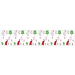 Santa-claus Small Flano Scarf Back