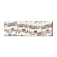 Vintage Beige Music Paper Background Design Sticker Bumper (10 Pack)