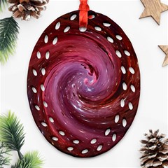 Galaxy Fog Kosmus Universe Ornament (oval Filigree) by Wegoenart