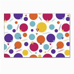 Background Polka Dot Postcard 4 x 6  (pkg Of 10)