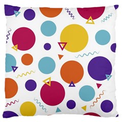 Background Polka Dot Large Cushion Case (two Sides)