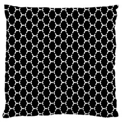 Abstract Beehive Black Large Cushion Case (one Side) by ConteMonfrey