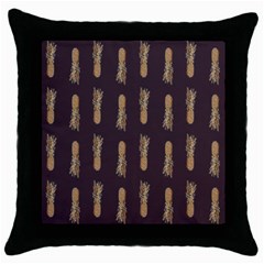 King Pineapple Throw Pillow Case (black) by ConteMonfrey