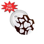 Brown white cow 1.75  Buttons (100 pack)  Front