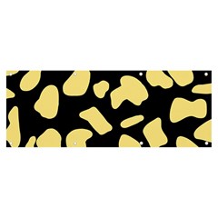 Cow Yellow Black Banner And Sign 8  X 3  by ConteMonfrey