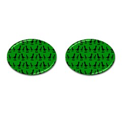 Green Dinos Cufflinks (oval) by ConteMonfrey