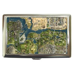 Map Illustration Grand Theft Auto Cigarette Money Case by danenraven