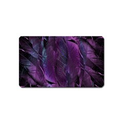 Feather Pattern Texture Form Magnet (name Card) by Wegoenart