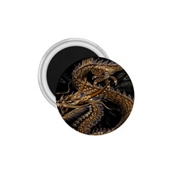 Gold And Silver Dragon Illustration Chinese Dragon Animal 1 75  Magnets by danenraven