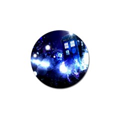 Tardis Background Space Golf Ball Marker (4 Pack)