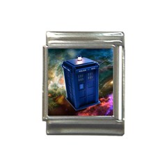 The Police Box Tardis Time Travel Device Used Doctor Who Italian Charm (13mm)