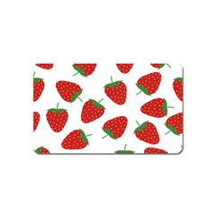 Seamless-pattern-fresh-strawberry Magnet (name Card)