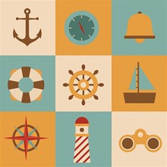 Nautical-elements-collection Play Mat (rectangle)