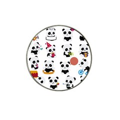 Playing-pandas-cartoons Hat Clip Ball Marker (10 Pack)