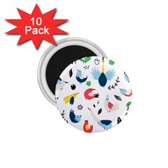 Vector-set-isolates-with-cute-birds-scandinavian-style 1 75  Magnets (10 Pack) 