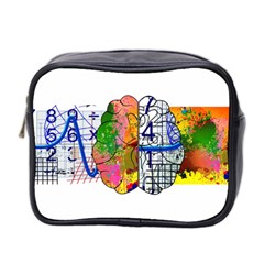 Brain Cerebrum Biology Abstract Mini Toiletries Bag (two Sides) by Wegoenart