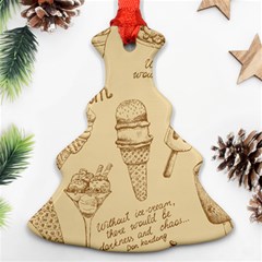 Ice-cream-vintage-pattern Ornament (christmas Tree) 