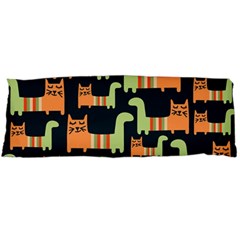 Seamless-pattern-with-cats Body Pillow Case (dakimakura)