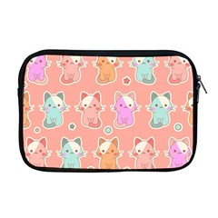 Cute-kawaii-kittens-seamless-pattern Apple Macbook Pro 17  Zipper Case by Jancukart