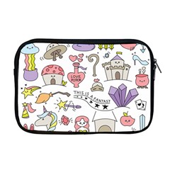 Fantasy-things-doodle-style-vector-illustration Apple Macbook Pro 17  Zipper Case