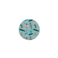 Beach-surfing-surfers-with-surfboards-surfer-rides-wave-summer-outdoors-surfboards-seamless-pattern- 1  Mini Magnets