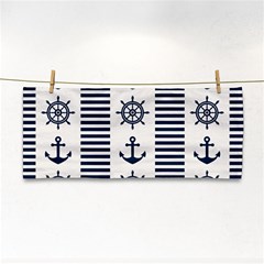 Nautical-seamless-pattern-vector-illustration Hand Towel