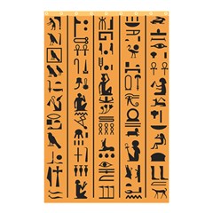 Egyptian-hieroglyphs-ancient-egypt-letters-papyrus-background-vector-old-egyptian-hieroglyph-writing Shower Curtain 48  X 72  (small) 