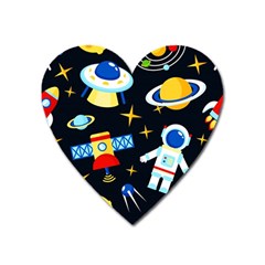 Space Seamless Pattern ---- Heart Magnet