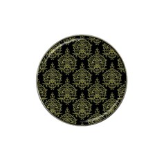 Black And Green Ornament Damask Vintage Hat Clip Ball Marker (10 Pack) by ConteMonfrey