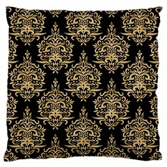 Black And Cream Ornament Damask Vintage Large Cushion Case (one Side) by ConteMonfrey