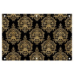 Black And Cream Ornament Damask Vintage Banner And Sign 6  X 4  by ConteMonfrey