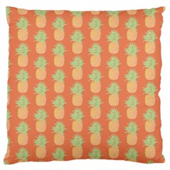 Pineapple Orange Pastel Large Cushion Case (one Side) by ConteMonfrey