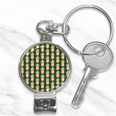 Pineapple Green Nail Clippers Key Chain by ConteMonfrey